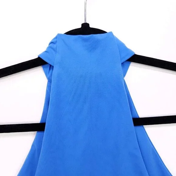 Lululemon Wundermost Ultra Soft Nulu Mock Neck Bodysuit Medium Sleeveless Blue - Picture 13 of 15